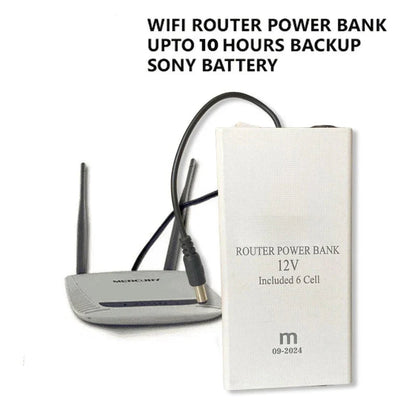 WiFi Router Power Bank 20000mAh – 12V Backup Device | Up to 10 Hours Battery Backup